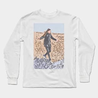 Walking Girl Long Sleeve T-Shirt